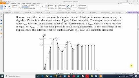 Time Response of discrete time systems