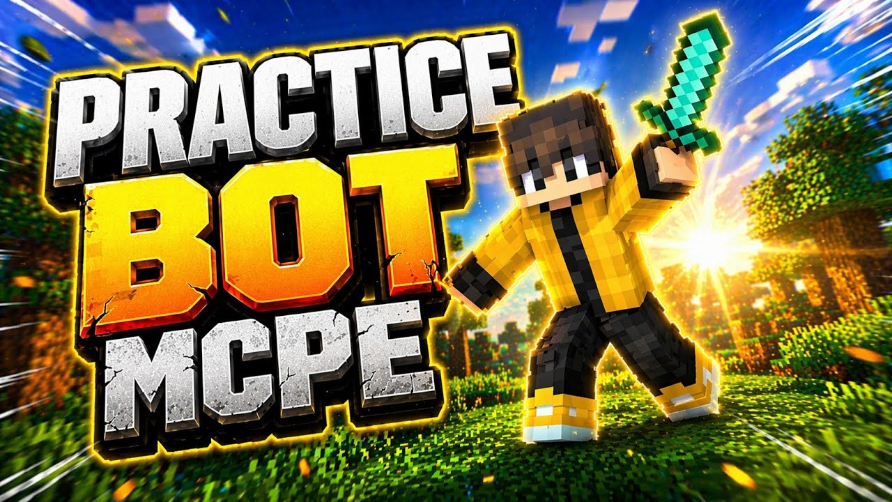 Best Minecraft PvP Practice Bot 🔥 | Improve Fast in MCPE (1.21+) - YouTube