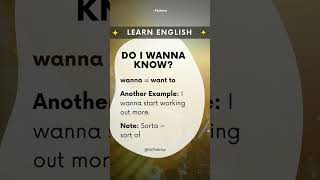 Learn English: do I wanna know #learnenglish #englishlearning