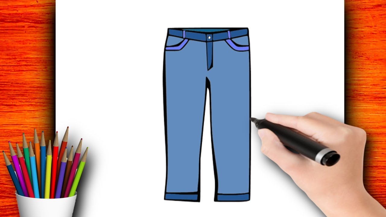 COMMENT DESSINER UN PANTALON POUR HOMME - DESSIN DE MODE ÉTAPE PAR ÉTAPE -  FACILE 