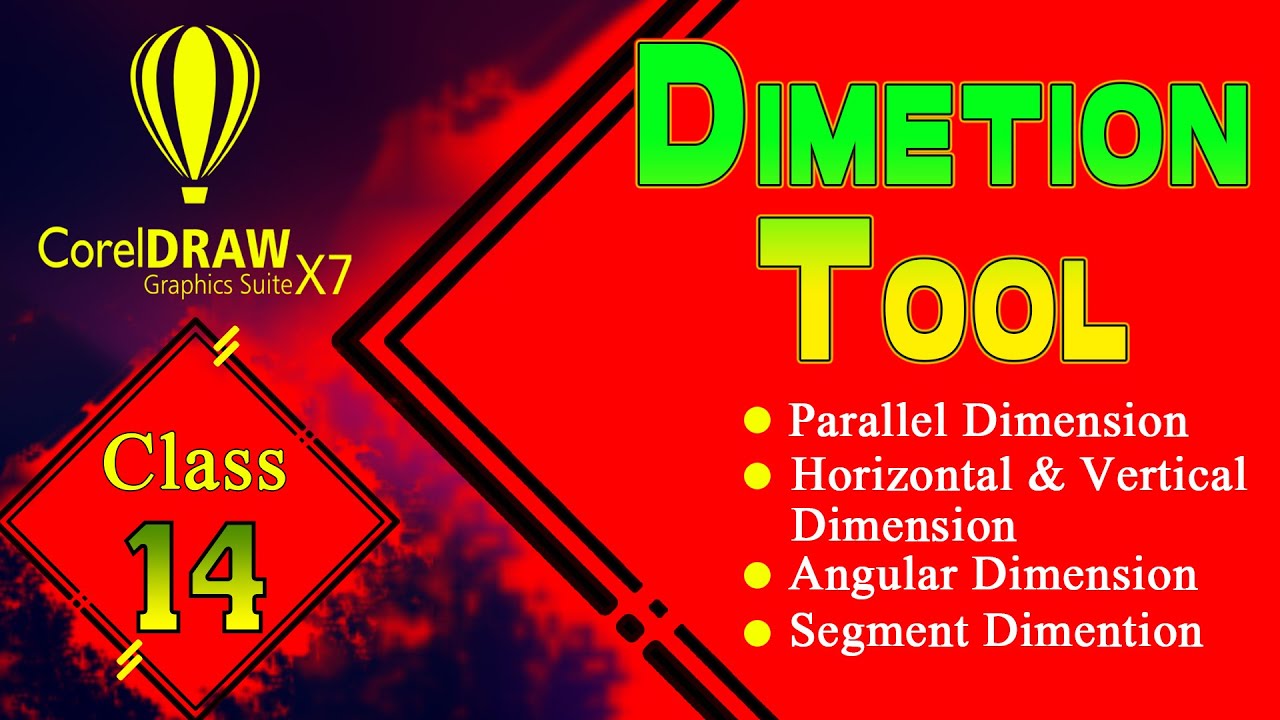 Dimension Tool in Coreldraw - class 14 - YouTube