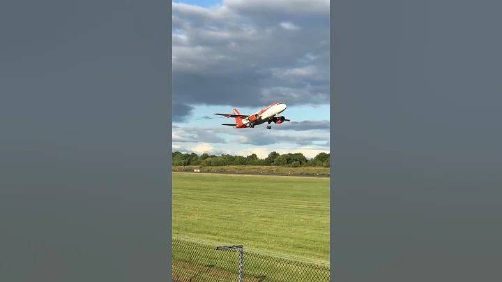 Easyjet Departure Off Runway 23L At Manchester Airport #Easyjet #Airbus #a320 #manchesterairport