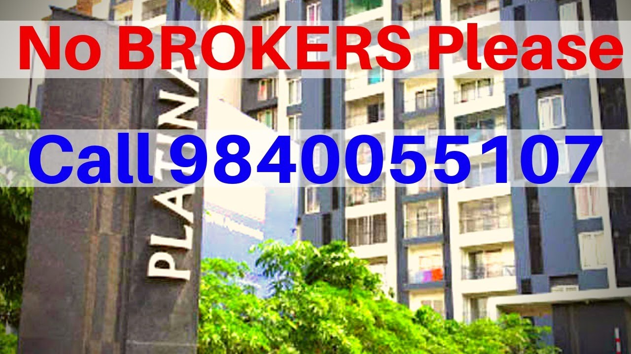 Appaswamy Platina 3 BHK Flat For Rent In PorurNear DLF IT Platina