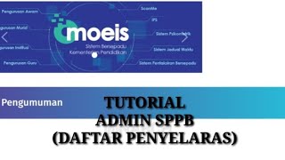 TUTORIAL ADMIN SPPB (LANTIKAN PENYELARAS)