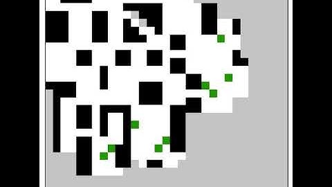 Ants Algorithm solving a maze