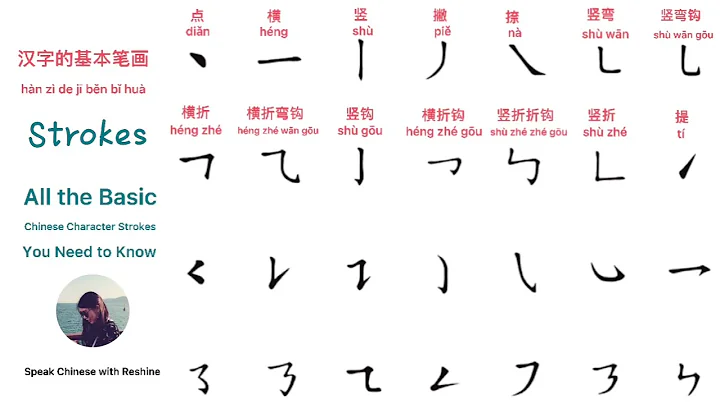 Learn All the Basic Chinese Character Strokes in 4 minutes 汉字的基本笔画 - DayDayNews