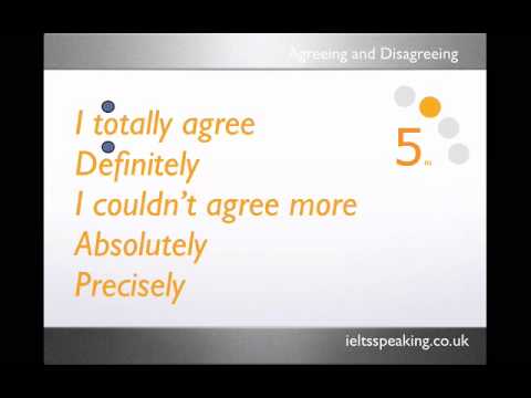 IELTS Speaking Agreeing and Disagreeing