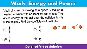 A ball of mass m moving at a speed v makes a head on collision with an identical ball at rest. |APG