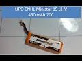 Review lipo  cnhl ministar 1s lihv 450mah 70c