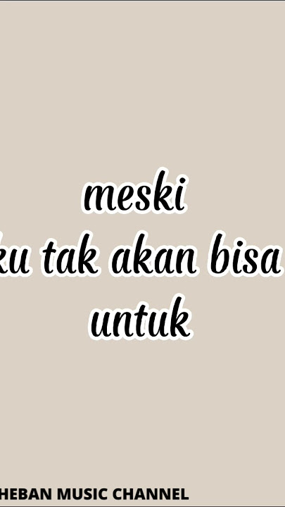 Aku Rela - Sauqy (Lirik) #lirik #shorts #liriklagu #videoshorts #short Walau Ku Tak Akan Bisa