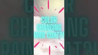 Color Changing Raincoat?!  #shorts Content