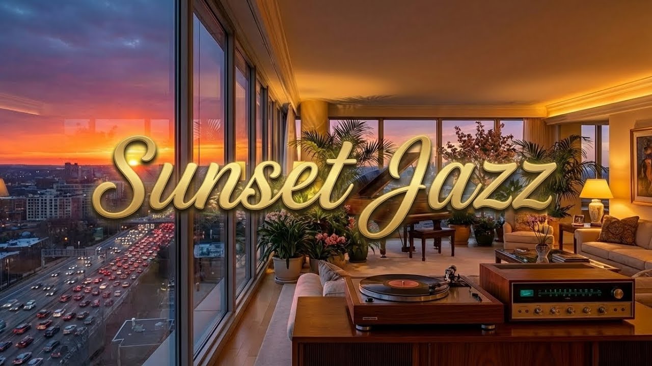 Sunset Lounge Jazz 🌅 Smooth Background Music for Golden Hour & Relaxation