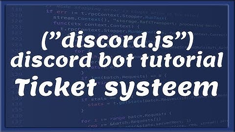 TICKET SYSTEEM || Discord bot development | Tutorial #13 [Nederlands/Dutch]