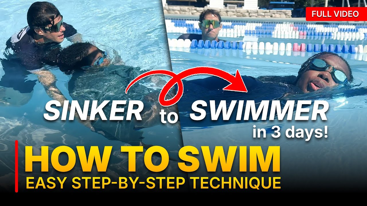 How to Swim in 3 Days | Beginner Swimming Lessons with Jonny Rocket ...