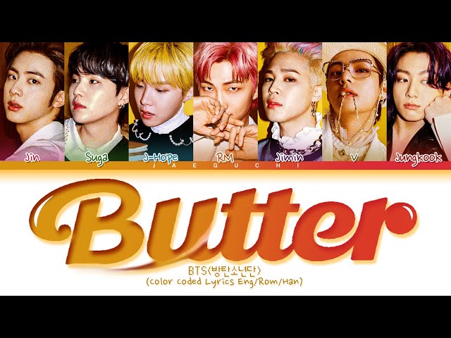 BTS Butter Lyrics (Color Coded Lyrics) class=