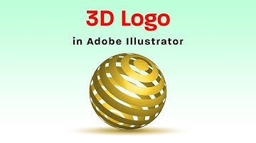 Circle Striped 3D Shapes Tutorial | How to Create 3D Globe Spiral | Adobe Illustrator Tutorial