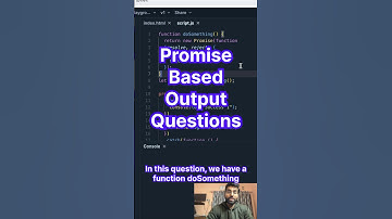 Promise based output questions #shorts #javascript #react #frontendinterview