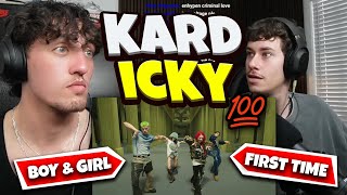 South Africans React To KARD For The First Time (GIRL AND BOY GROUP !?!) ICKY _ M/V