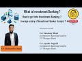 What is Investment Banking ? How to get into Investment Banking ? ft. Tanmay Shah and Ayush Jogani