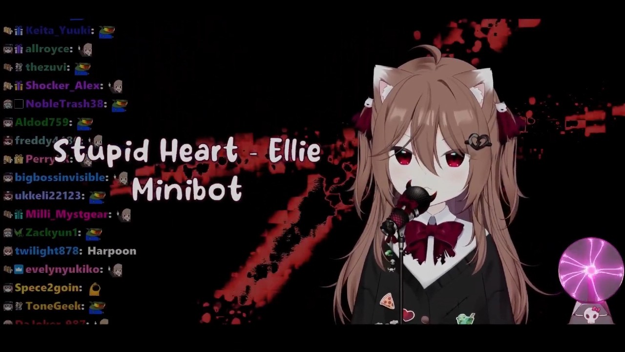 Evil Neuro sings Stupid Heart by Ellie Minibot [Karaoke Cover Version] w/subtitle