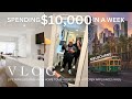 VLOG | spending $10,000 in a week • new home tour • home buys haul