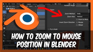 Blender Tutorial: How To Zoom To Mouse Position In Blender