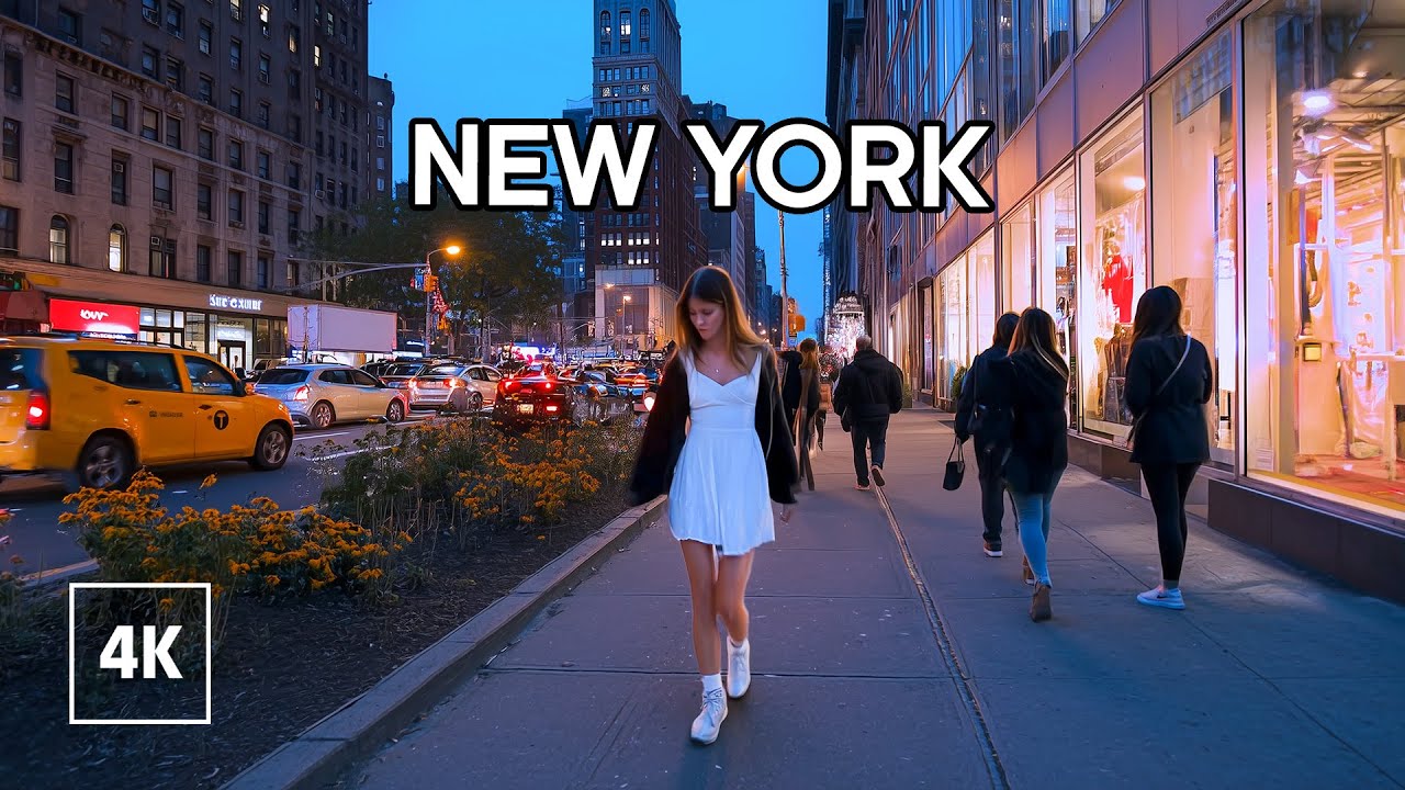 New York, Amerika Serikat | MANHATTAN | Jelajah Kota Malam 4K