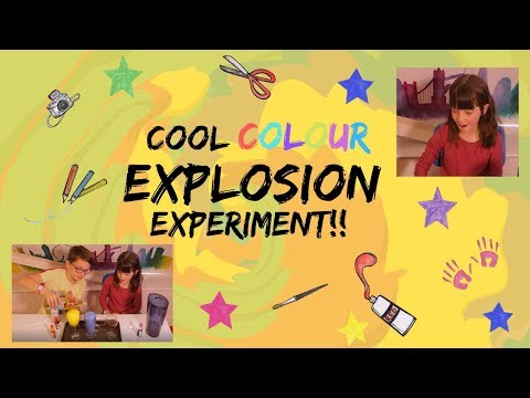COOL Baking Soda Colour EXPLOSION EXPERIMENT! | Amonev Kids