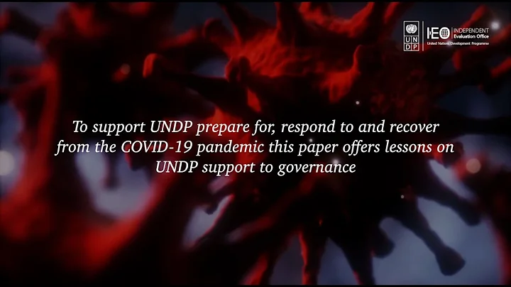 Responding to COVID-19: Evaluation lessons from UNDP support to governance