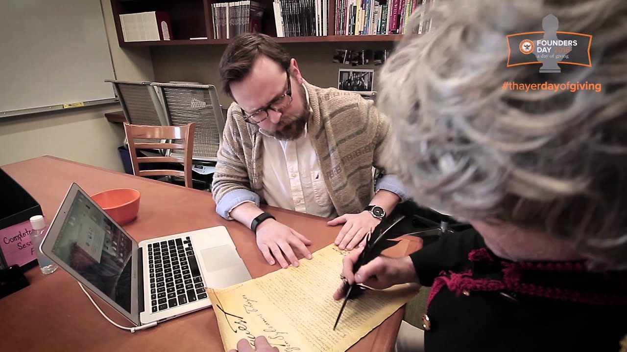 Thayer Academy Founders Day: A Day of Giving - Video #1 - Sylvanus Discovers the BWC