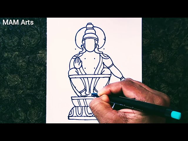 ART / DRAWING / ILLUSTRATION / PAINTING / SKETCHING - Anikartick: AYYAPPAN  - SWAMY AYYAPPAN - LORD AYYAPPAN - GOD AYYAPPAN - AYYAPPA SWAMY - Lord  SWAMY AYYAPPAN - SASTAVU - MANIKANDAN -