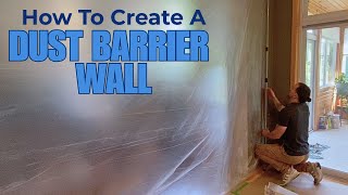How to Set Up a Dust Barrier for Kitchen Cabinet Painting – Stop Dust and Overspray in Minutes!