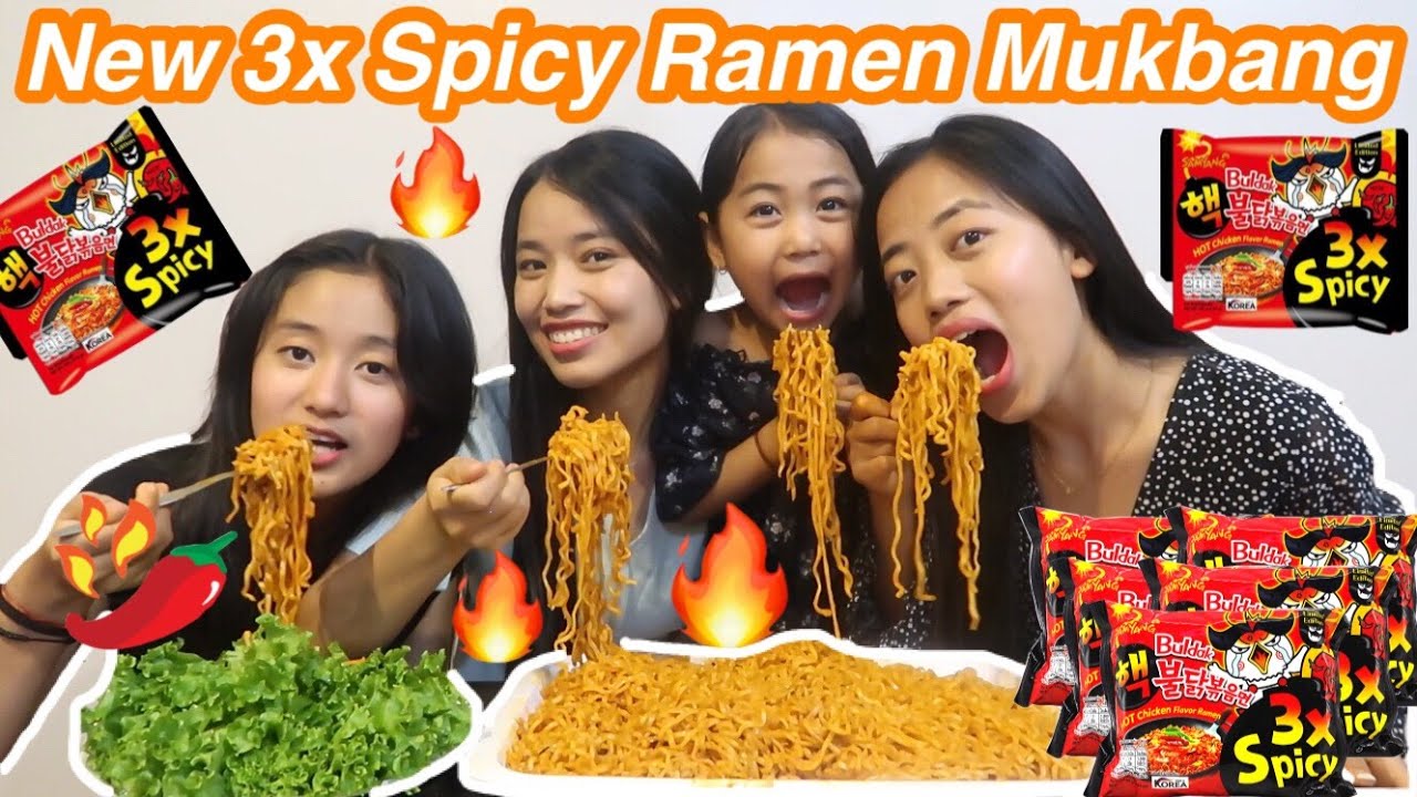 New 3X Spicy Ramen Mukbang, Gone Wrong (8 Packets ) | Srijana Shrees Magar