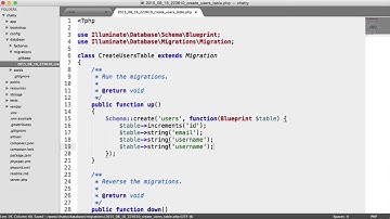 Social Network with PHP: Users table migration (7/37)