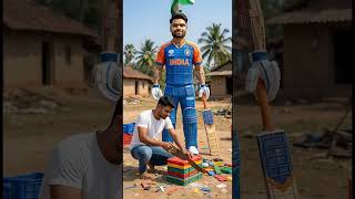 Rinku Singh Made From Plastic Crates 😱🏏 | Village Artist Amazing Skill #shorts #rinkusingh #craft