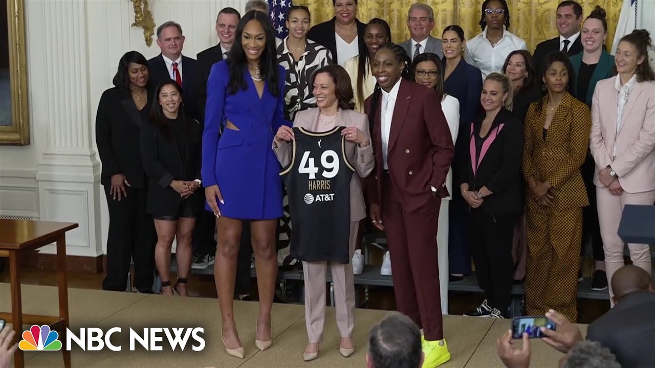 Harris welcomes Las Vegas Aces to the White House Harris welcomes Las Vegas Aces to the White House