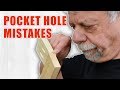 Pocket Hole Mistakes to Avoid / Woodworking Joinery
