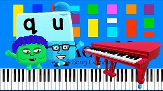 Video thumbnail of "Alphablocks - I Need You Slow EASY Medium 4K Piano Tutorial"