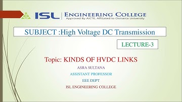 |HVDC LECTURE- 3|Kinds of HVDC Links|
