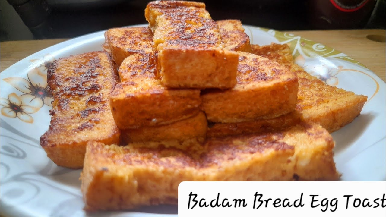 Badam Roti Badam Bread Egg Toast| பாதாம் பிரேட் முட்டை டோஸ்ட் குழந்தைகளுக்கு ...