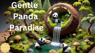 Gentle Panda Paradise: 1 Hour of Relaxing Music with Water Sounds in 4K (Screensaver) screenshot 5