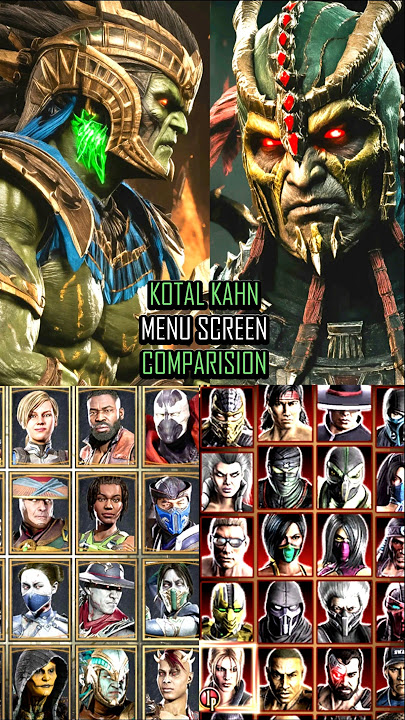Kotal Kahn Character Selection in  MkX , Mk11 and Mk1 Khaos Reigns #mortalkombat1havik