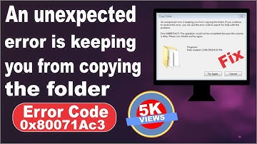 How to fix an unexpected error is keeping you from copying the file