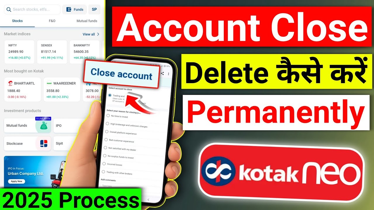Kotak Neo Demat Account Close Kaise Kare| How To Close Kotak Neo Demat ...