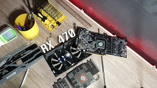 VGA Bekas Mining Rusak ! AMD RX 470 4GB