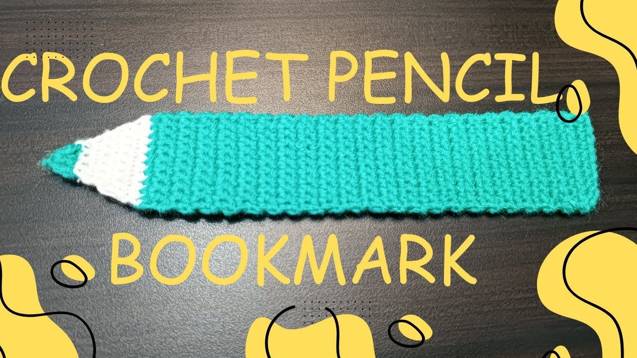 Amazing Crochet Bookmark | Pencil Design Crochet Bookmark | #crochetmitra #crochetbookmark