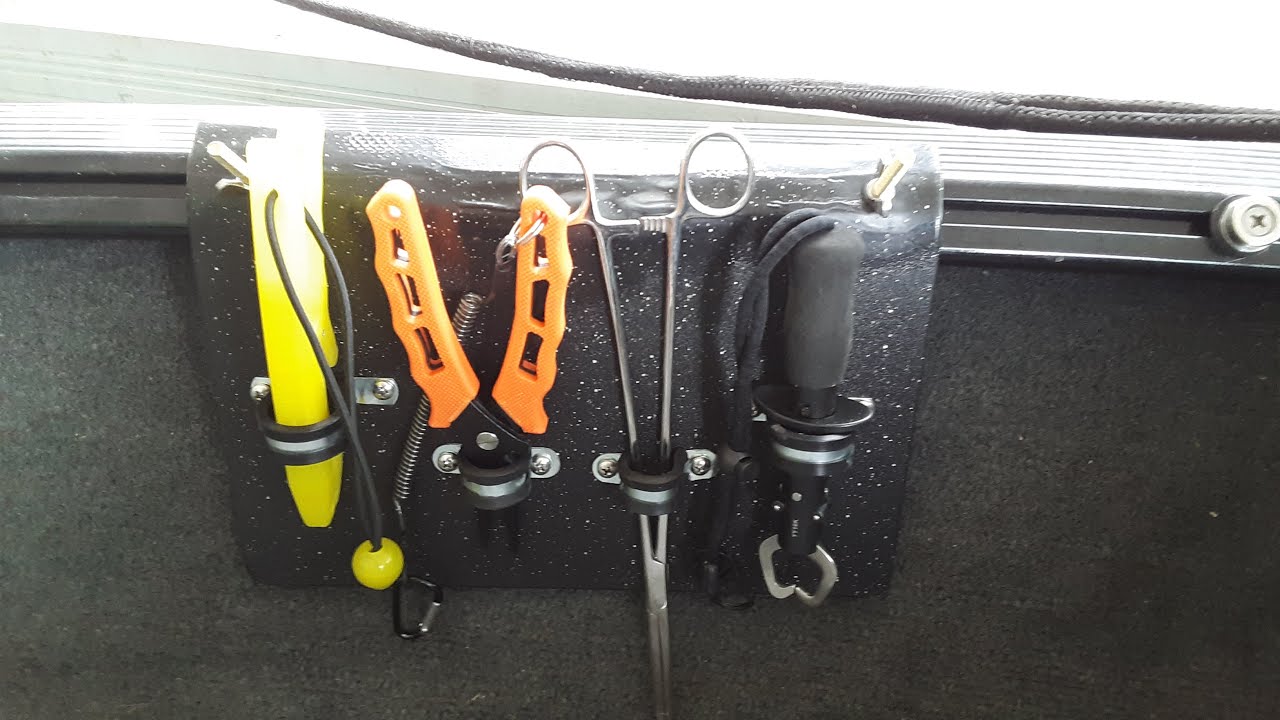 DIY Boat or Kayak Gunnel Track Tool Storage 