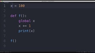 Como alterar o valor de uma variável global dentro de um escopo local (PYTHON TUTORIAL #37)