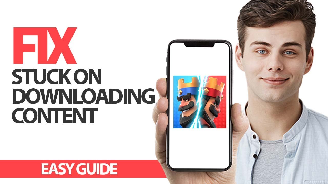 How To Fix Clash Royale Game App Stuck On Downloading Content | Final ...
