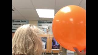 Static balloon and hair